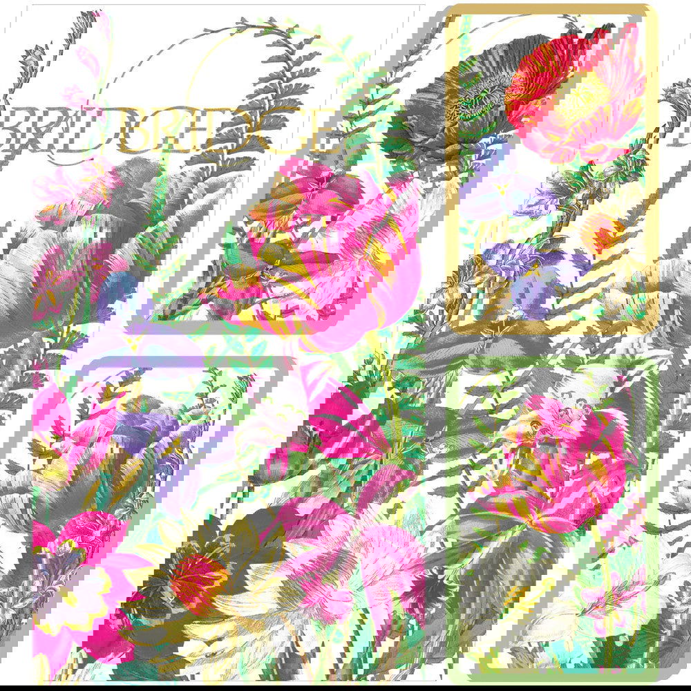 Caspari Bridge Gift Set Regular Index La Dolce Vita 1 Double Deck