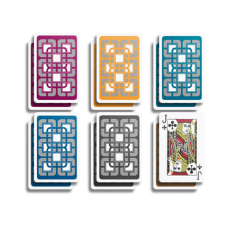 All-Plastic Baron Bridge Playing Card (Slightly Larger Index) - 12 Cellophane-Wrapped Decks - Baron Barclay Bridge Supply