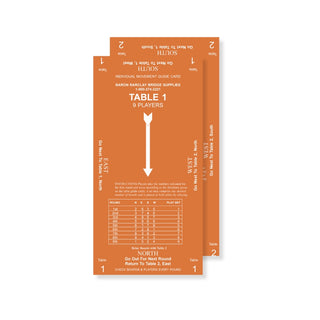 Individual Movement- 9 Players - Baron Barclay Bridge Supply