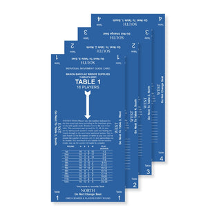 Individual Movement- 16 Players - Baron Barclay Bridge Supply