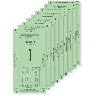 Howell Movement- 18 Pair (13 Rounds and 26 Boards) - Baron Barclay Bridge Supply