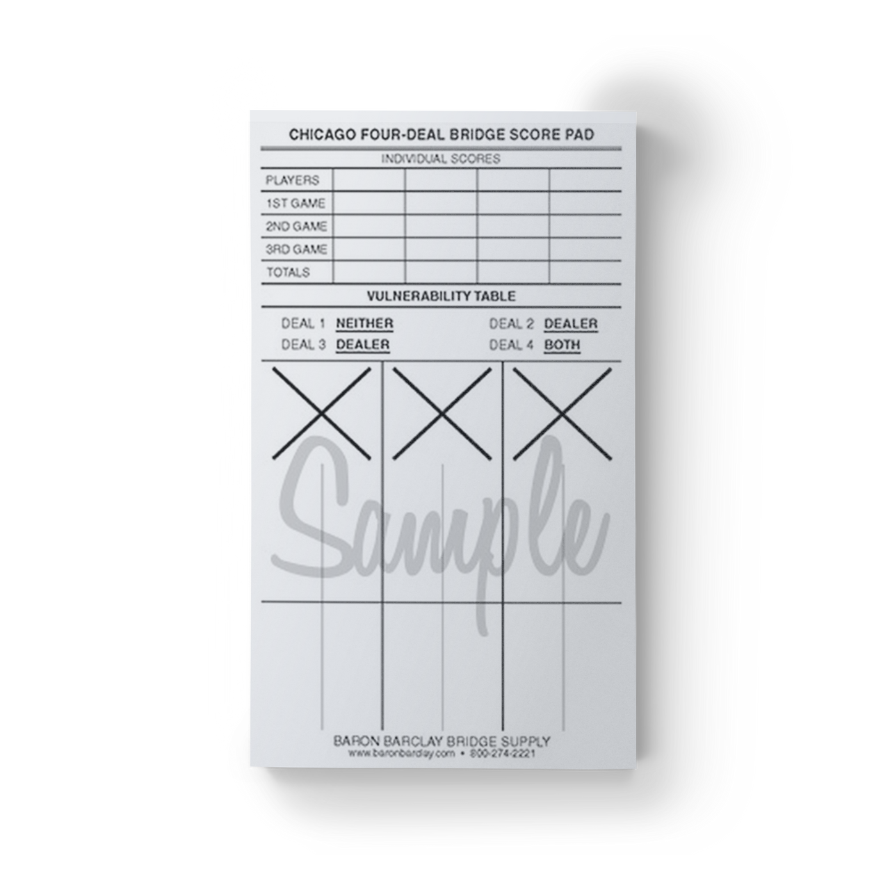 Chicago Bridge Score Pads - Pack of 6 Pads – Baron Barclay Bridge Supply chicago-bridge-score-pads-pack-of-6-pads-baron-barclay-bridge-supply