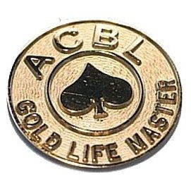 Gold Life Master 18K Gold Plated Tie Tac - Baron Barclay Bridge Supply - #tag1#