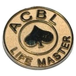 Life Master 18K Gold Plated Pin - Baron Barclay Bridge Supply - #tag1#