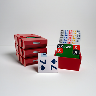 SuperBridge Boxes with Plastic Cards (set of 4)