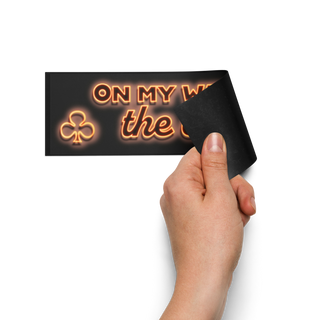 "On my Way to the Club" Car Magnet