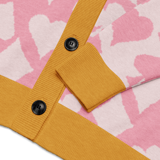 Card Symbol Colorblock Knit Cardigan