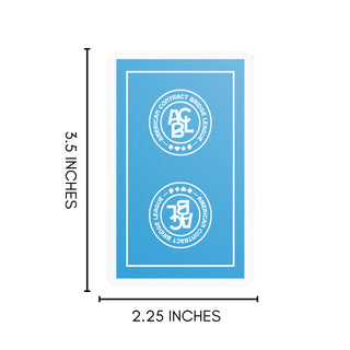 Jumbo Index 12 Cellophane-Wrapped Decks - New ACBL Logo - Traditional Coated ACBL Bridge Playing Cards
