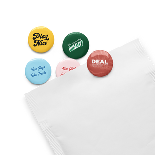 Play Nice Bridge Buttons (set of 5)