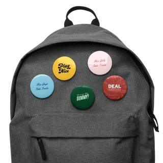 Play Nice Bridge Buttons (set of 5)
