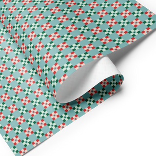Card Symbol Checkerboard Wrapping Paper Sheets (Set of 3)