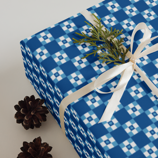 Card Symbol Checkerboard Wrapping Paper Sheets (Set of 3)